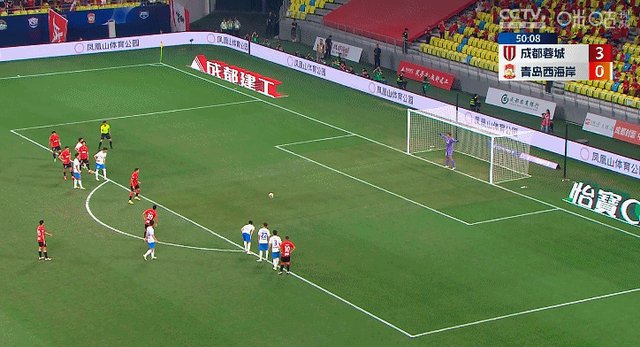 【中超】韦世豪费利佩艾克森各2球 蓉城7比0西海岸